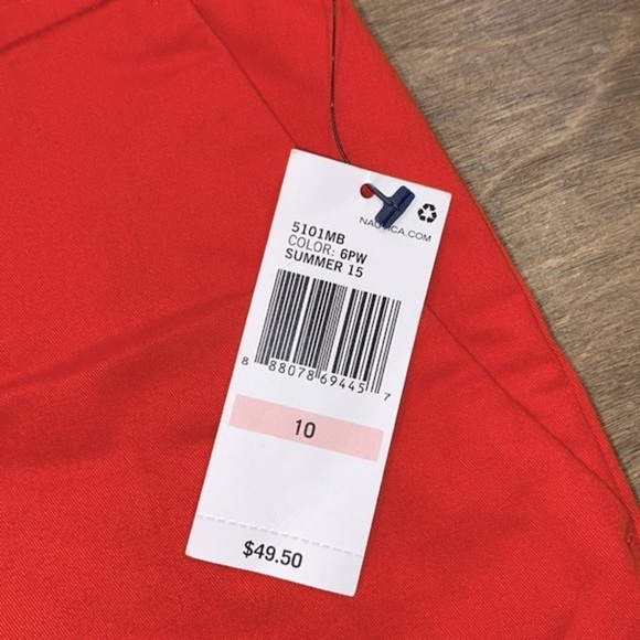 Nautica orange shorts size 10 new with tags - Picture 3 of 7